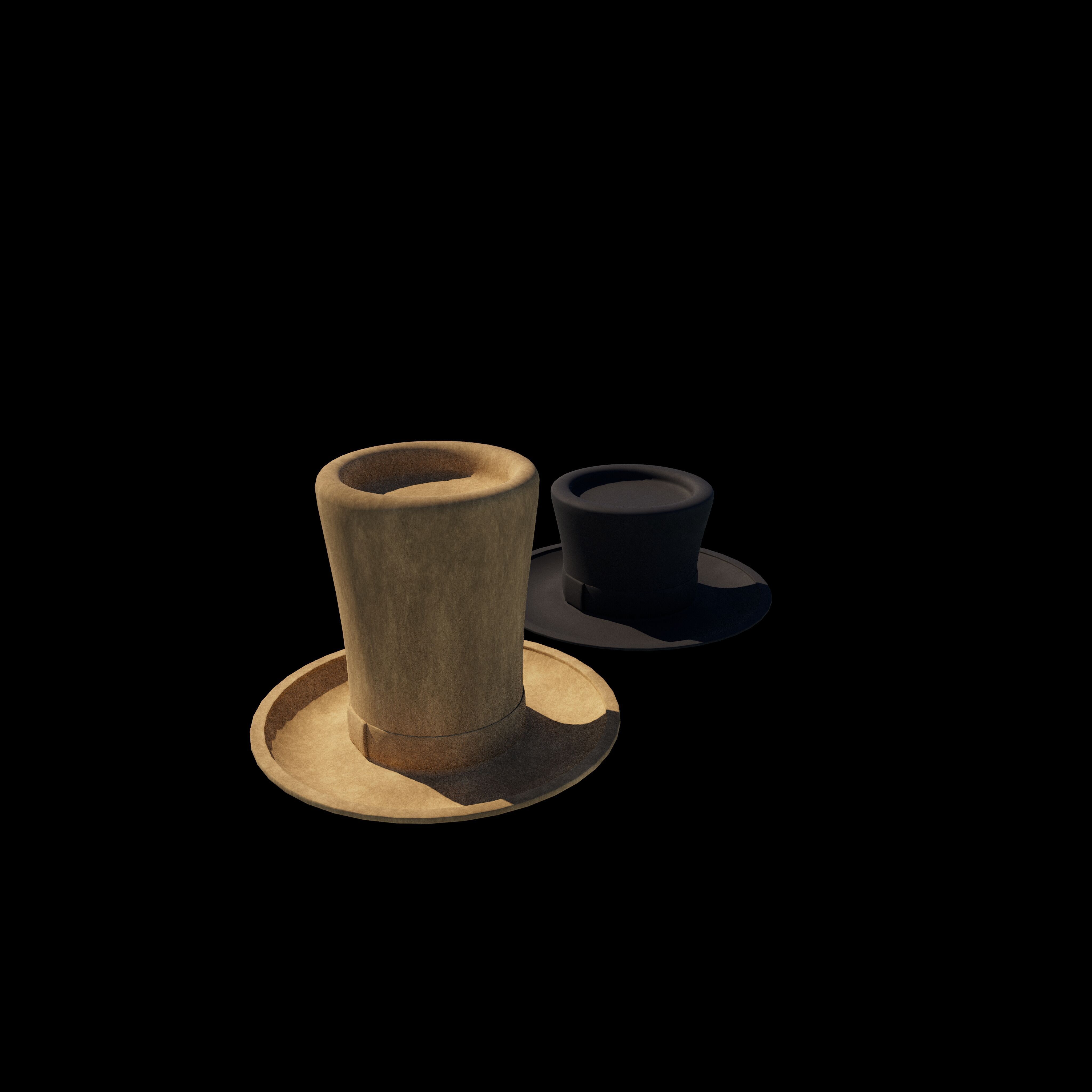 top hat 3D model_9