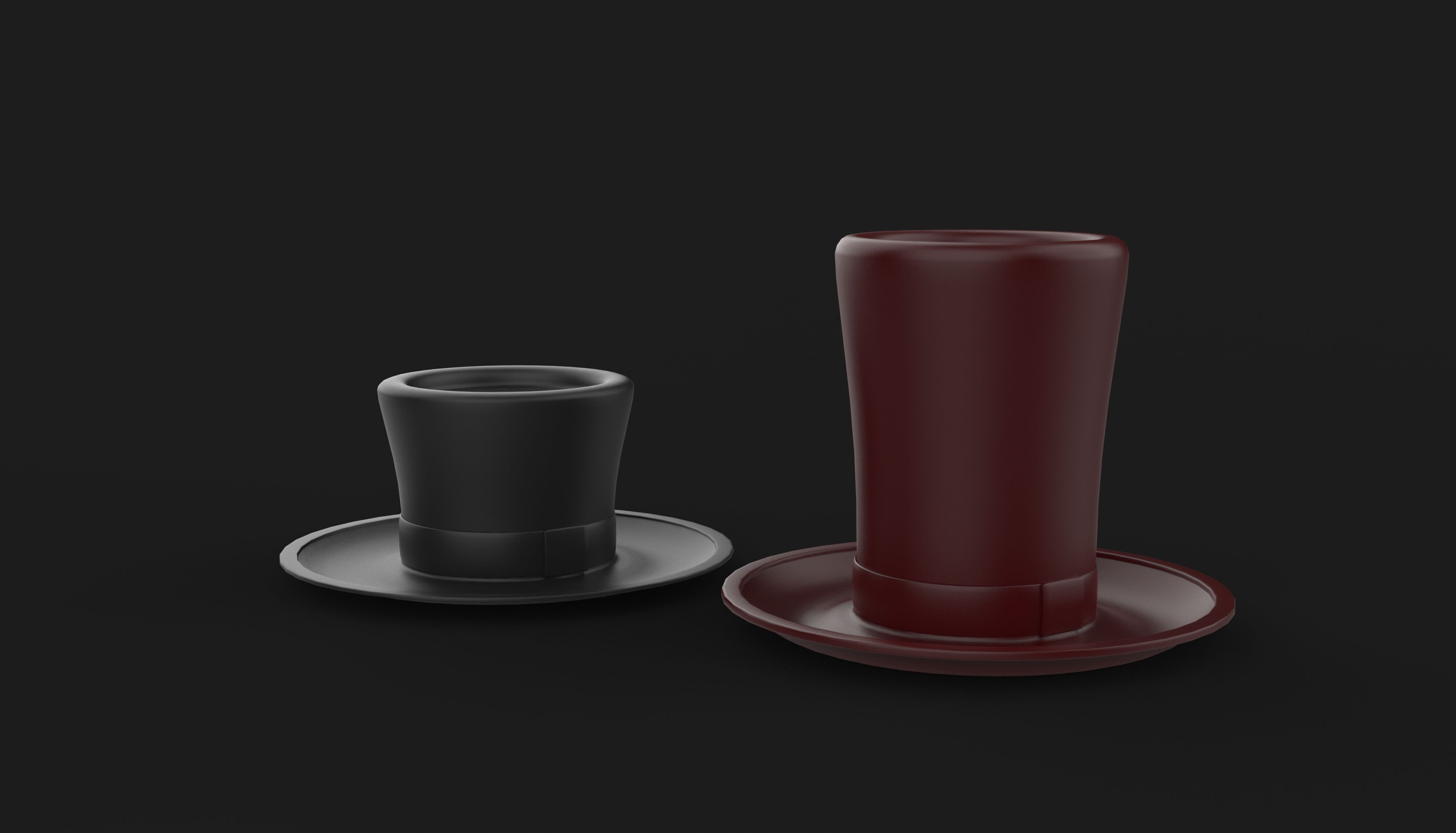 top hat 3D model_5