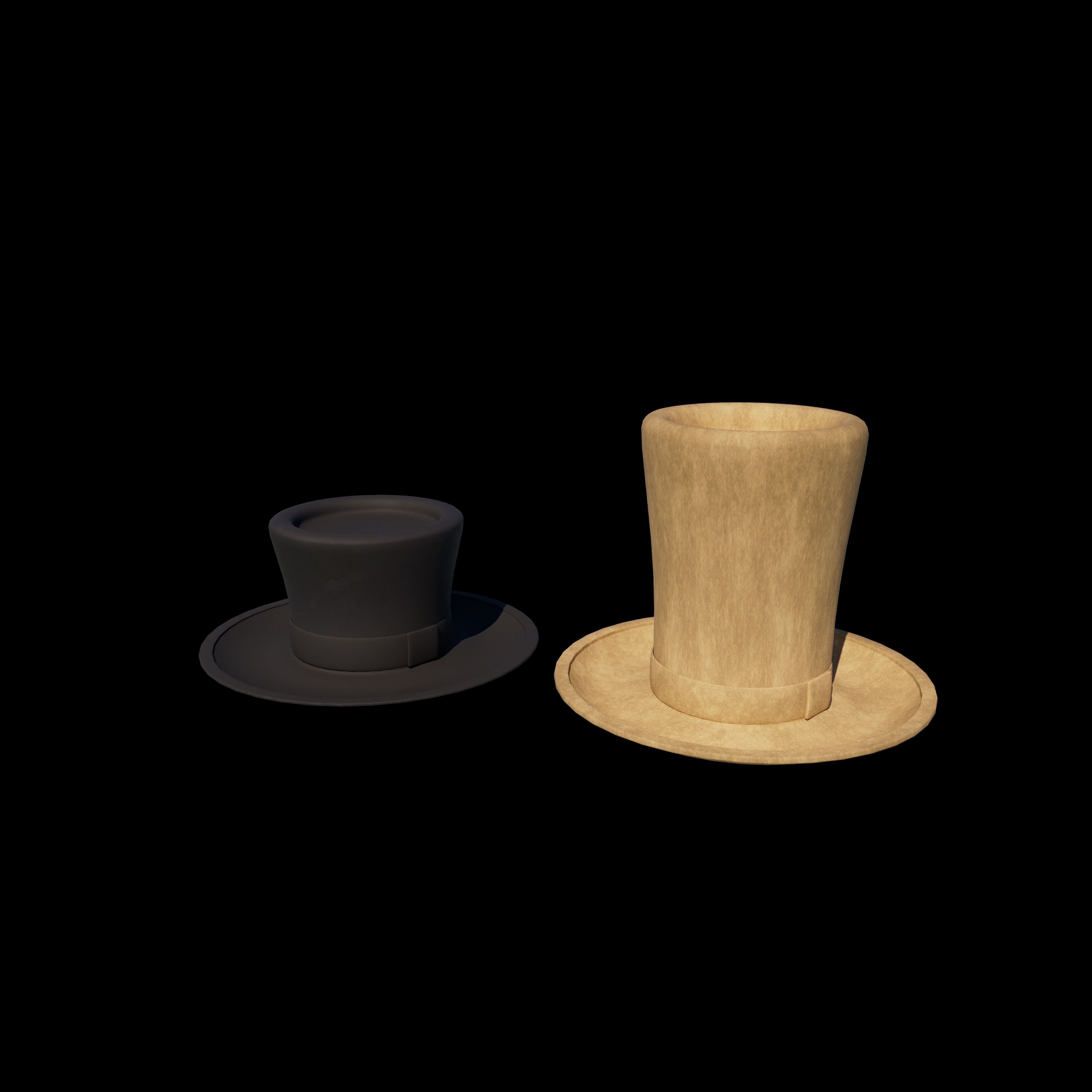 top hat 3D model_3
