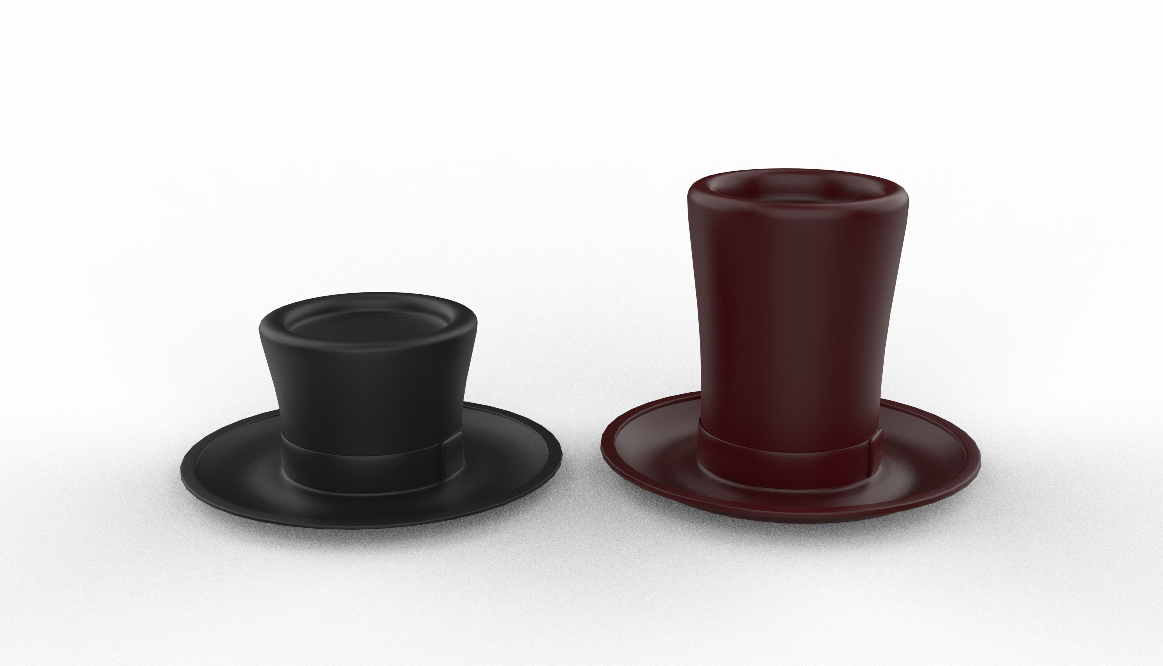 top hat 3D model_8