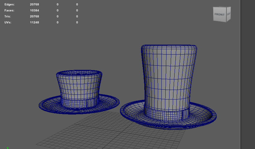 top hat 3D model_7