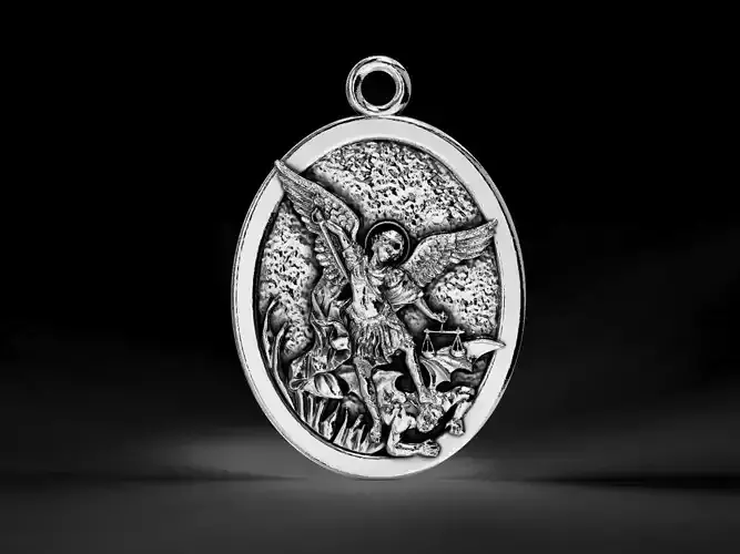 saint michael archangel pendant