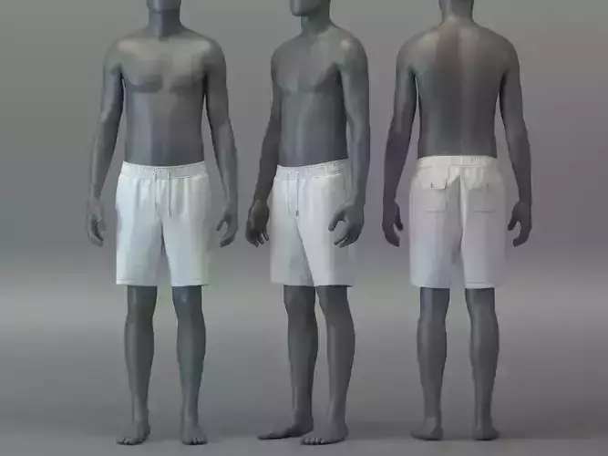 Twill Drawstring Shorts