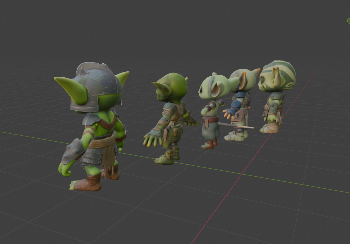 Goblins Pack Low-poly 3D model_4