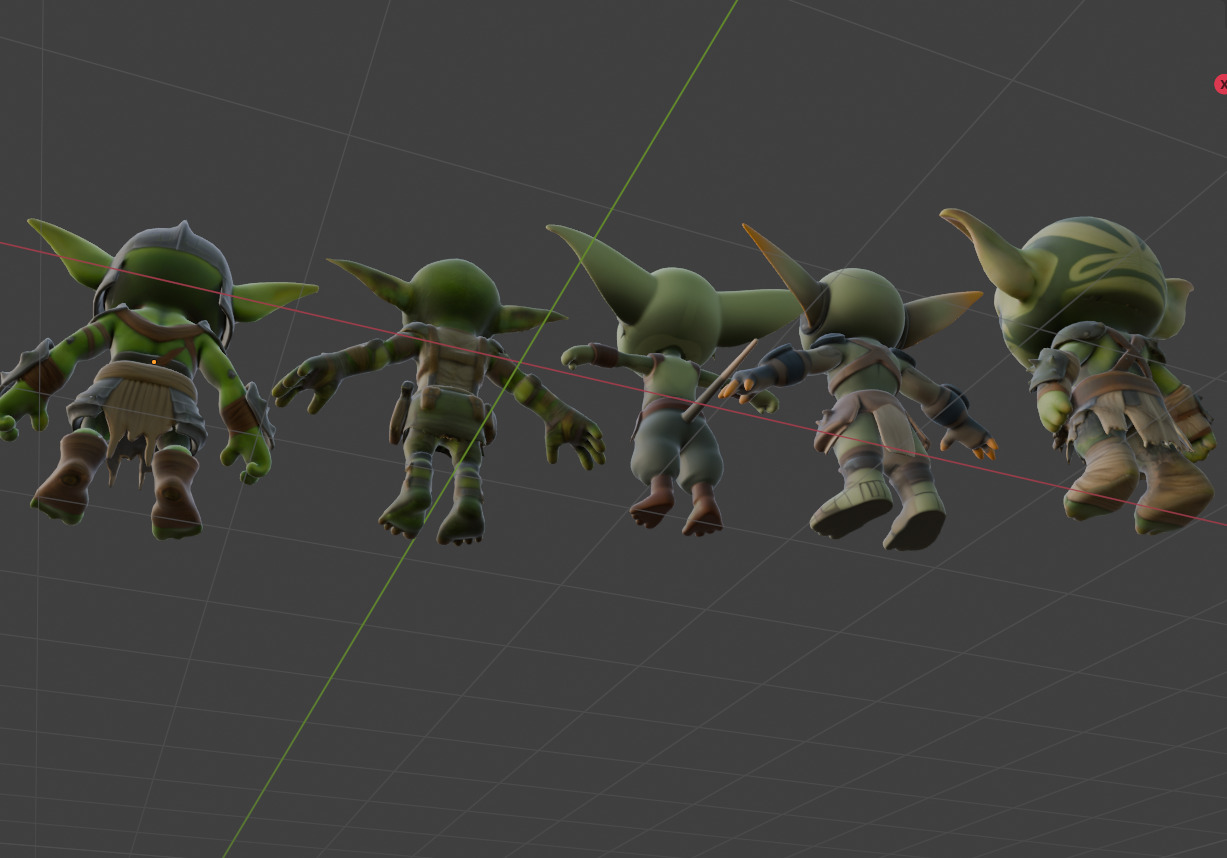 Goblins Pack Low-poly 3D model_5