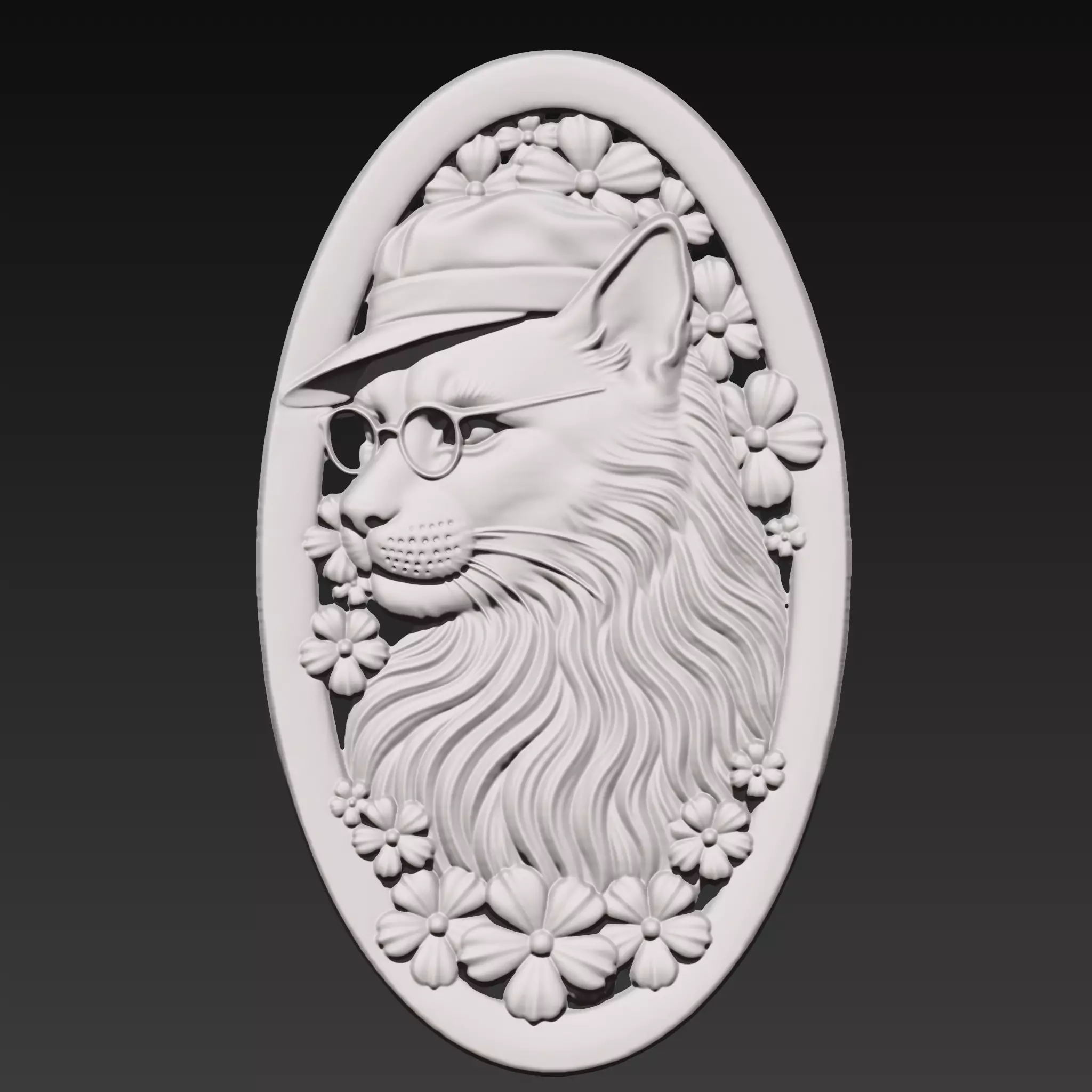 Cat in the Hat A72 3D print model