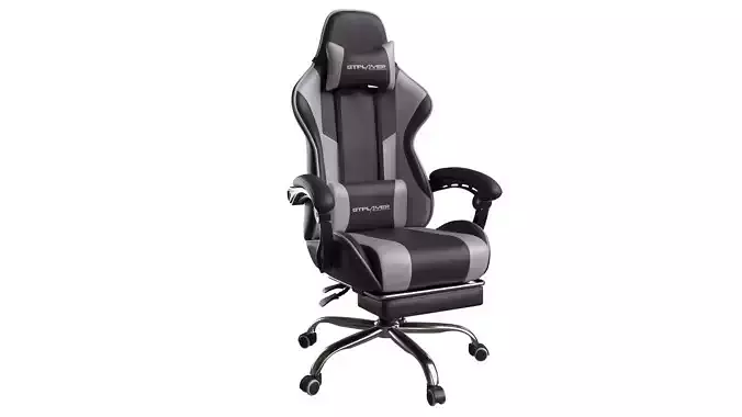 Ergonomic Gaming Chair 3D Model  GTPLAYER Style  PBR Textured  