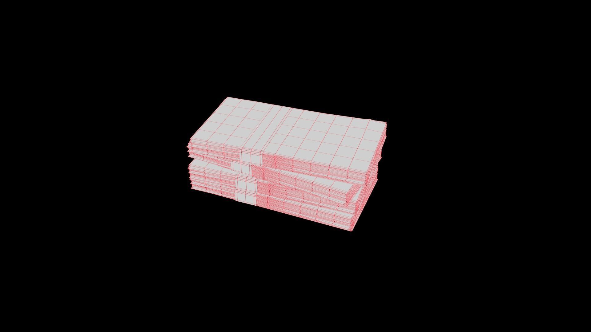 1-4 Kuwait Kuwaiti Dinar Currency Low-poly 3D model_6