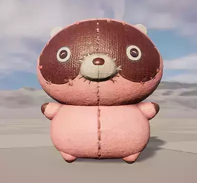 Stylish Raccoon with Skeleton Skin