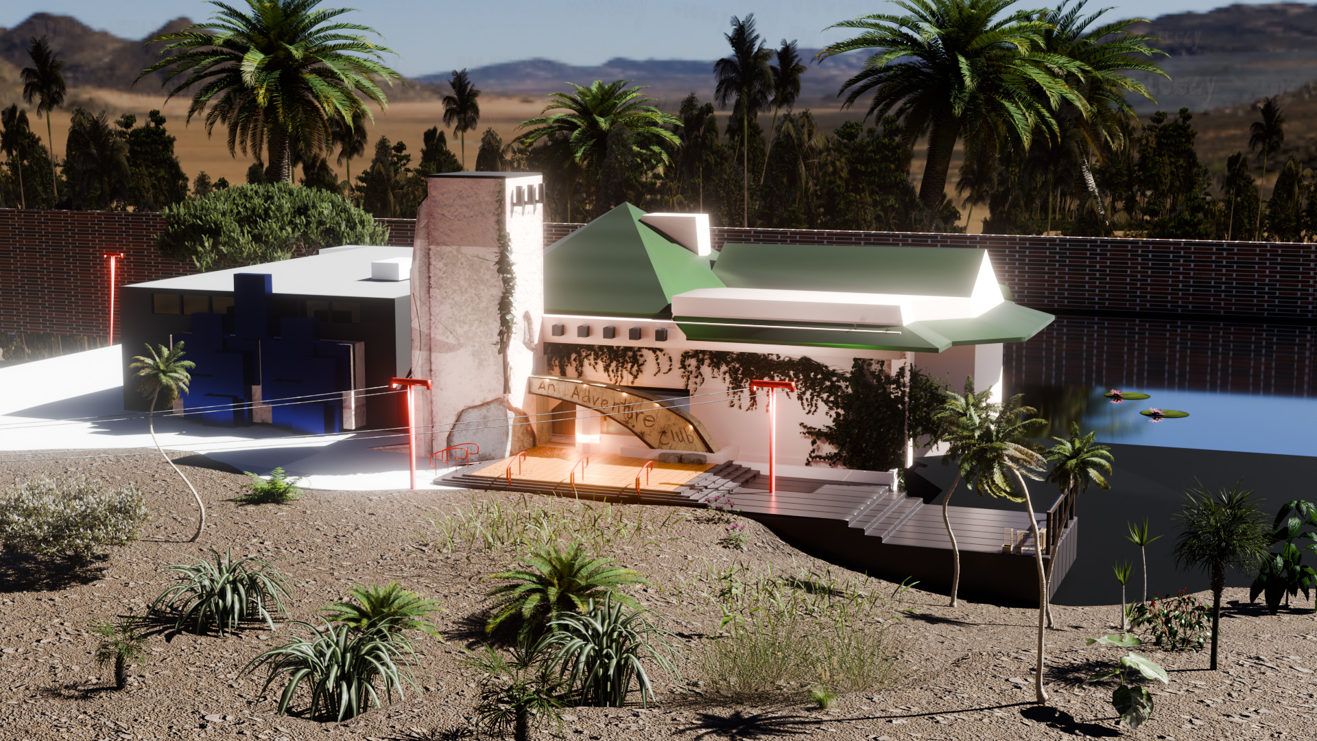 An Adventure Club Low-poly 3D model_1