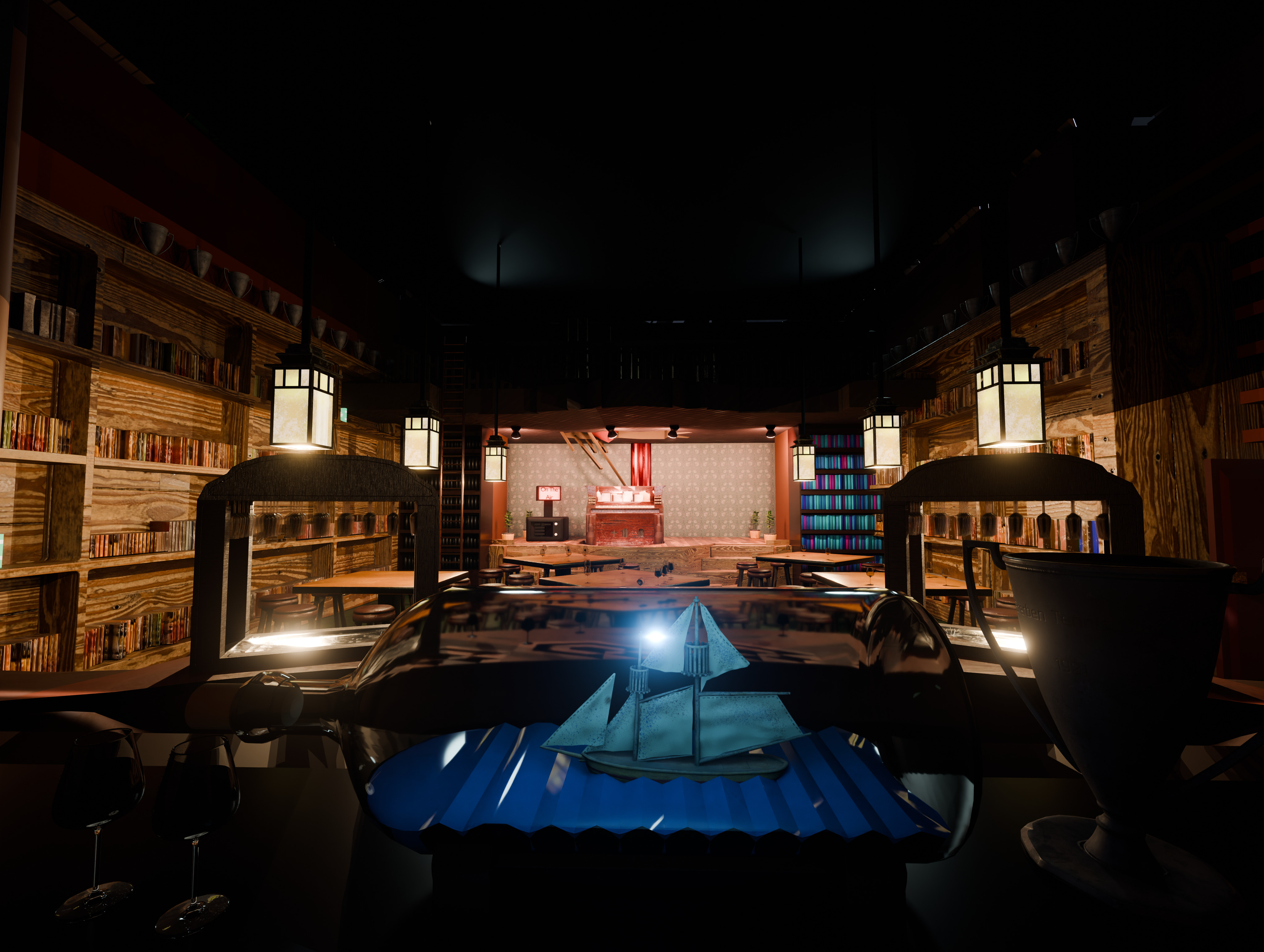 An Adventure Club Low-poly 3D model_4