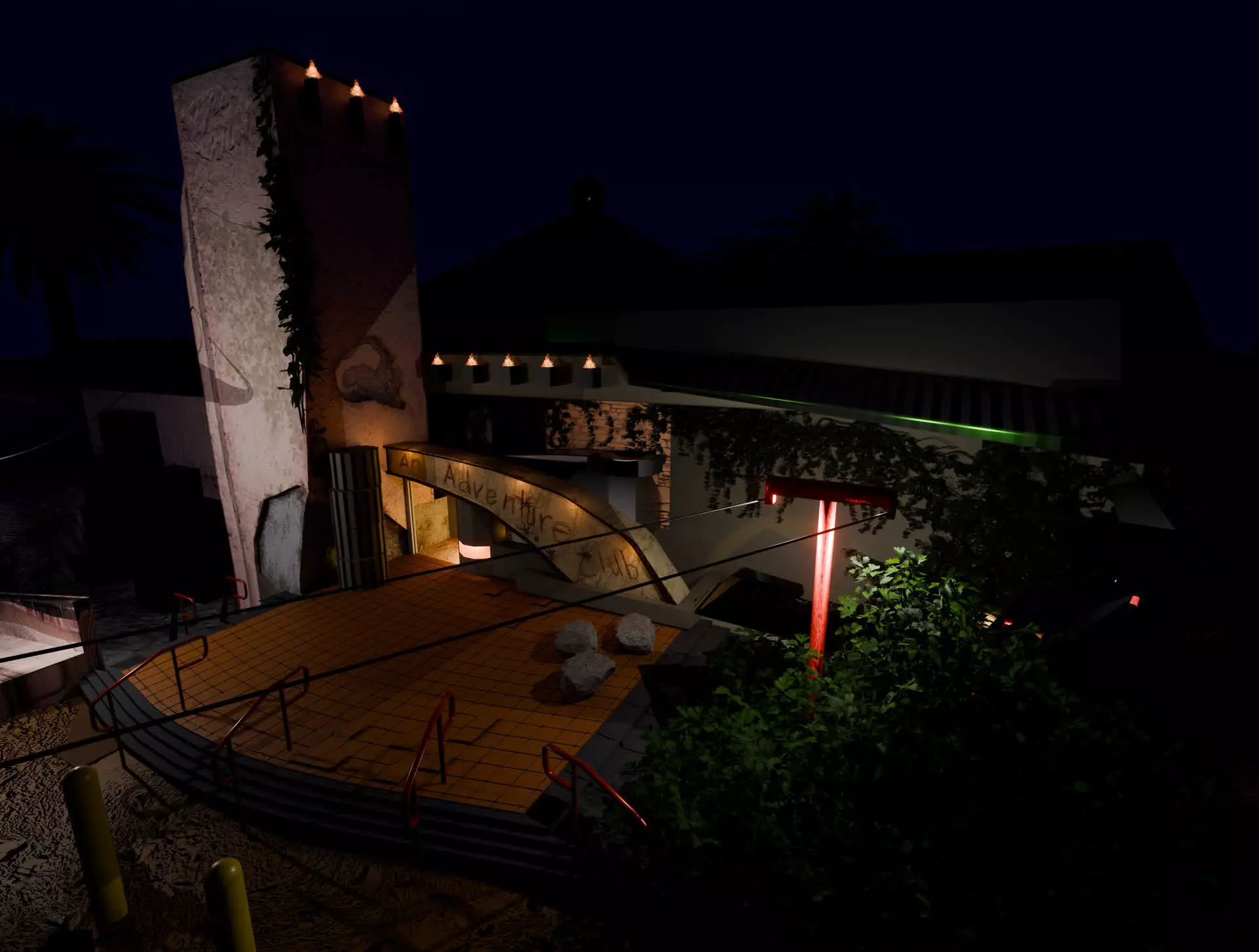 An Adventure Club Low-poly 3D model_0