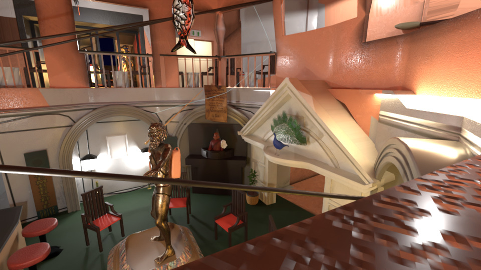 An Adventure Club Low-poly 3D model_8