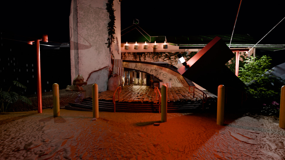 An Adventure Club Low-poly 3D model_5