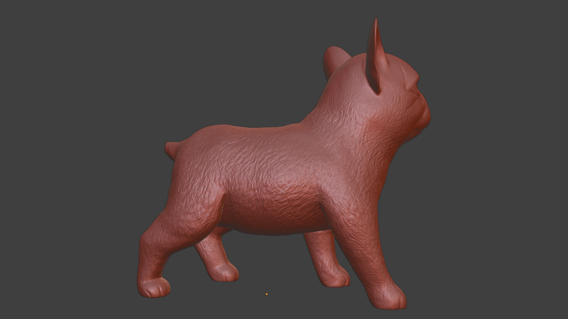 Pet World STL French Bulldog Puppy Print Ready Toy 3D print model_9