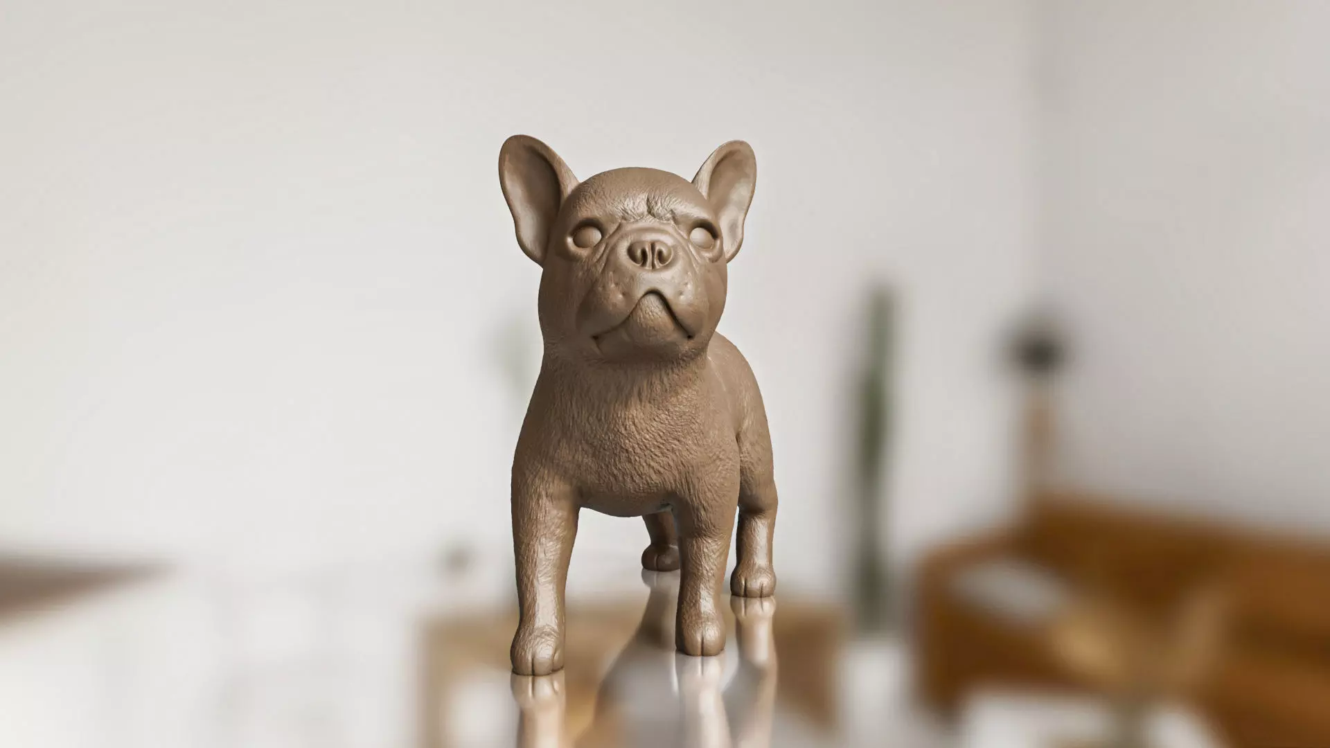 Pet World STL French Bulldog Puppy Print Ready Toy 3D print model_0