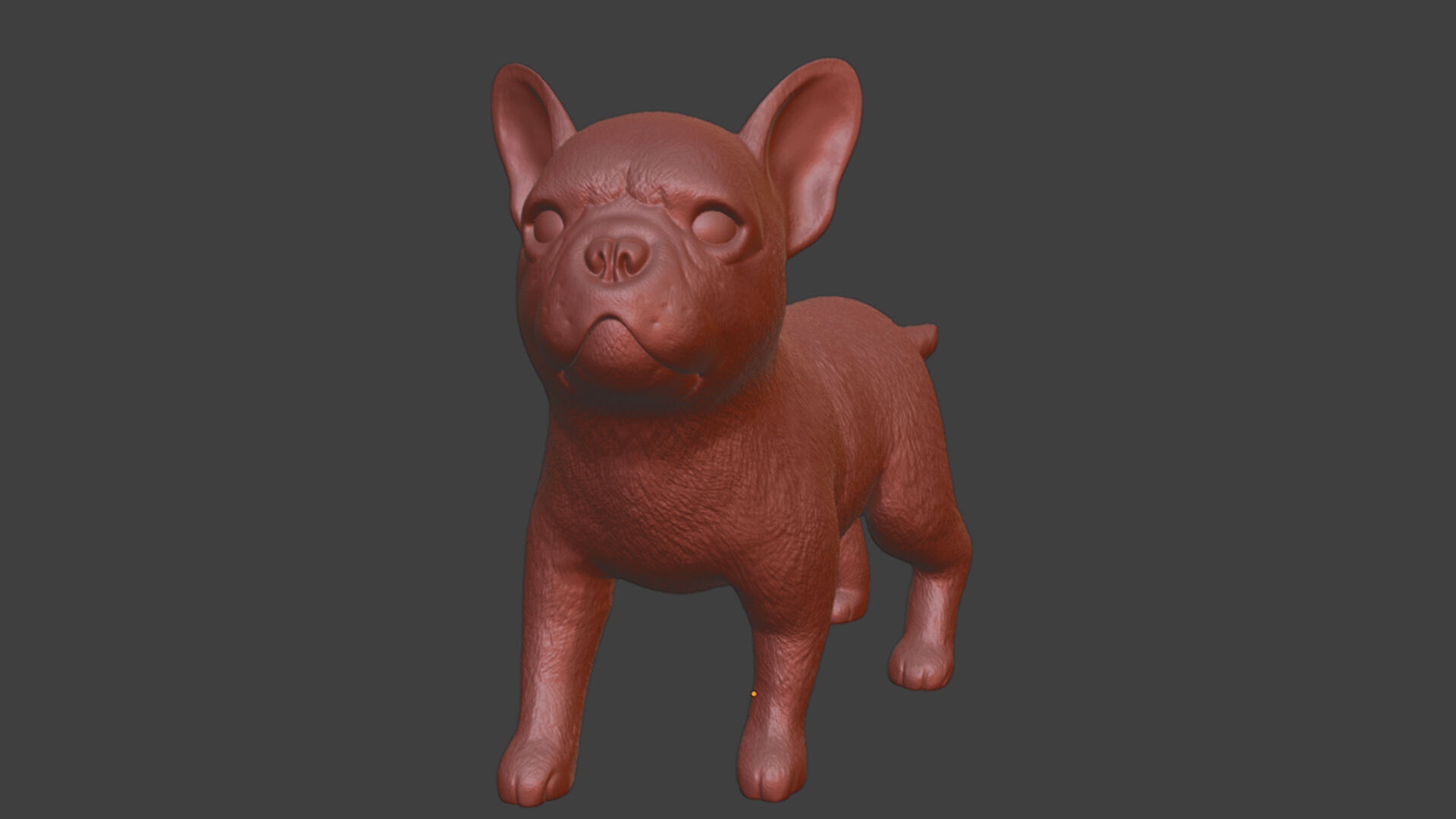 Pet World STL French Bulldog Puppy Print Ready Toy 3D print model_7