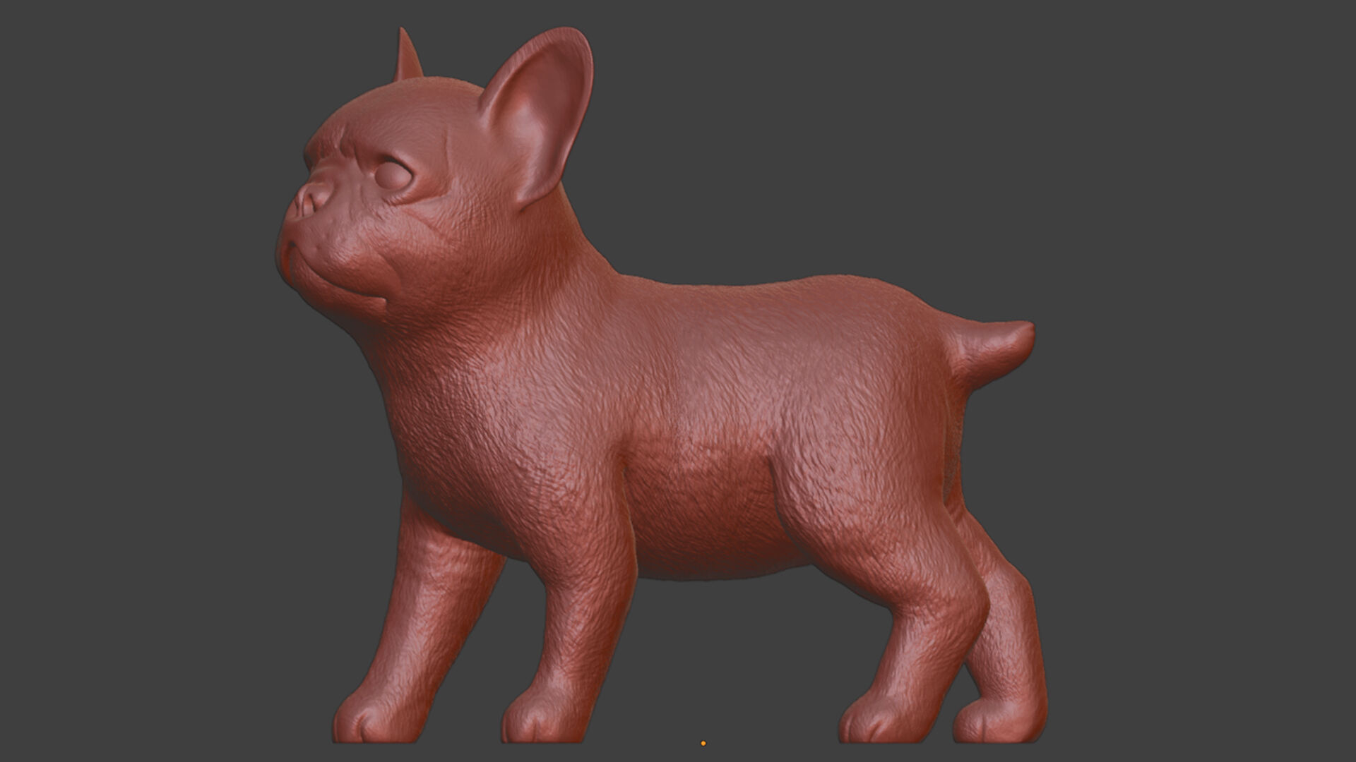 Pet World STL French Bulldog Puppy Print Ready Toy 3D print model_6