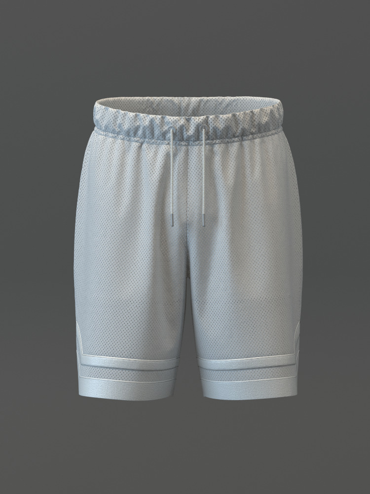 Basketball Shorts 3D model_7