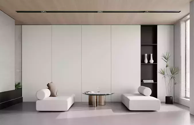 Modern-style villa interior