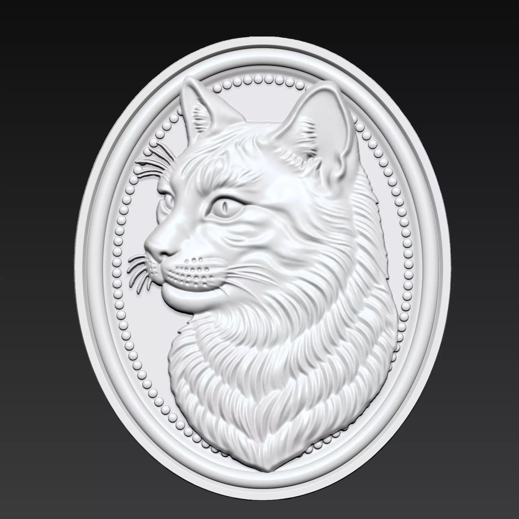 Cat Head A81 3D print model