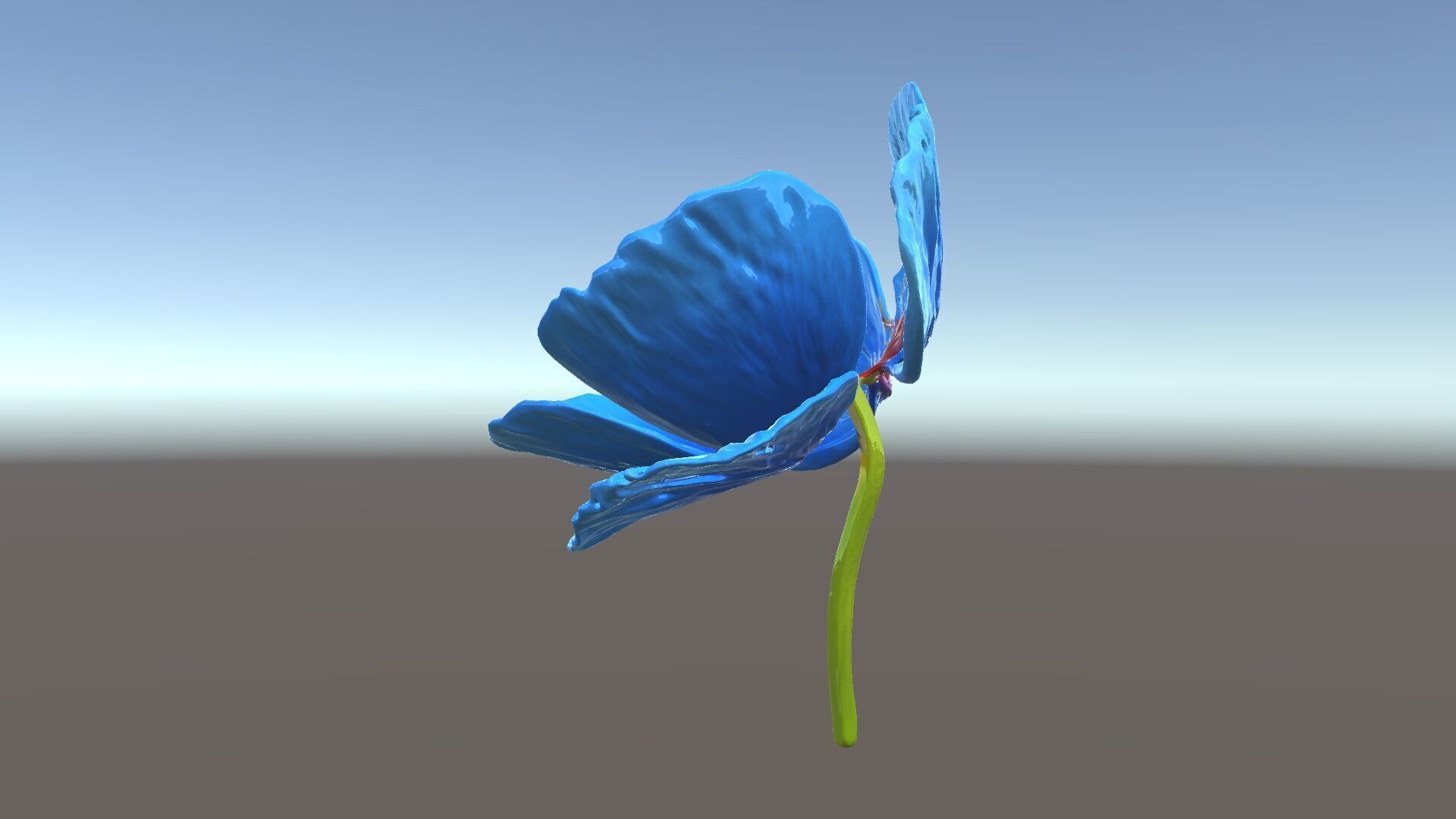 Blue Poppy Flower Model Pack for Realistic Scenes Low-poly 3D model_5