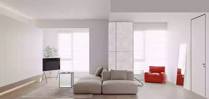 Cozy livingroom interior scene