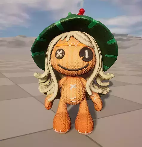 Stylish Puppet Wizard with Skeleton Skin