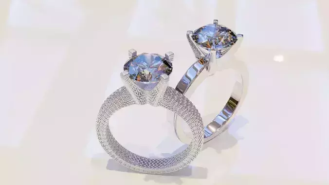 3D dimond Ring Jp Blander