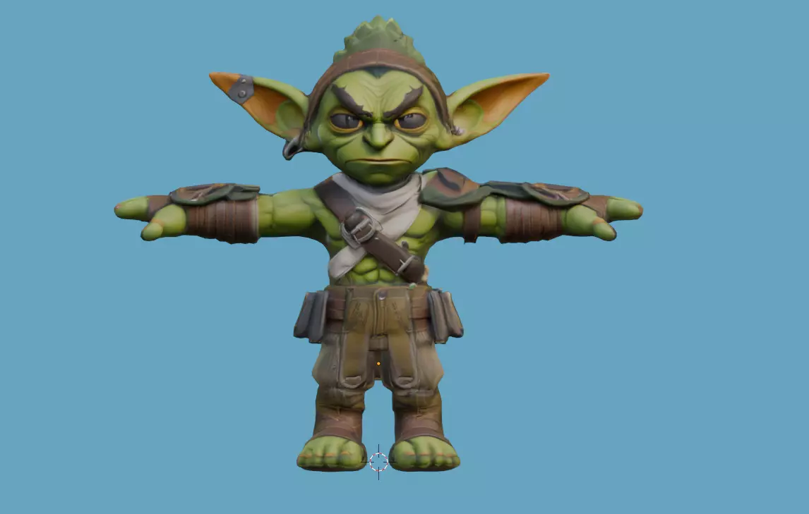 3dGoblin Free low-poly 3D model