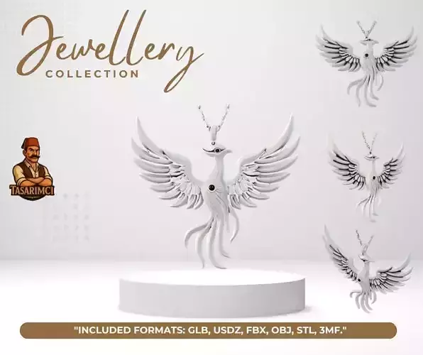 Phoenix Pendant Design 2
