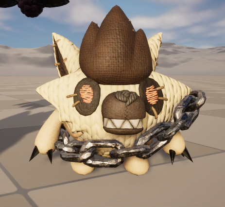 Five stylized plush werewolves   upgraded with skeletal skins Low-poly 3D model_3