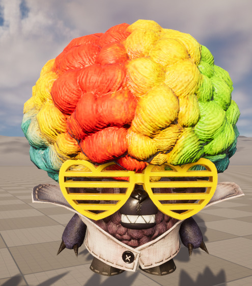 Five stylized plush werewolves   upgraded with skeletal skins Low-poly 3D model_1