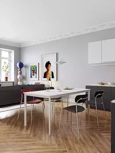 Modern Bauhaus Flat Scene