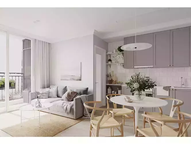 Nordic-style living room