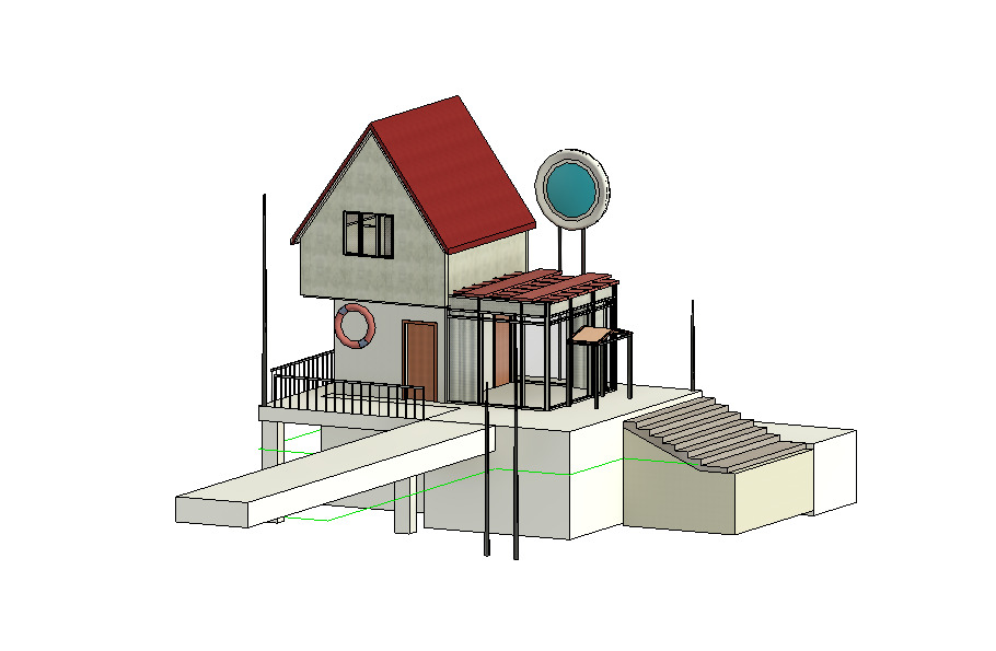 sea house model 3D model_5