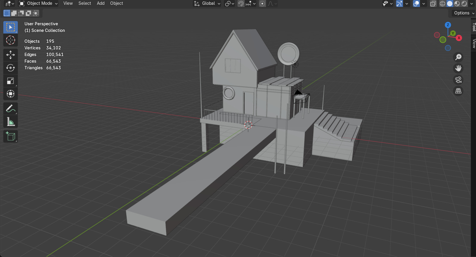 sea house model 3D model_7