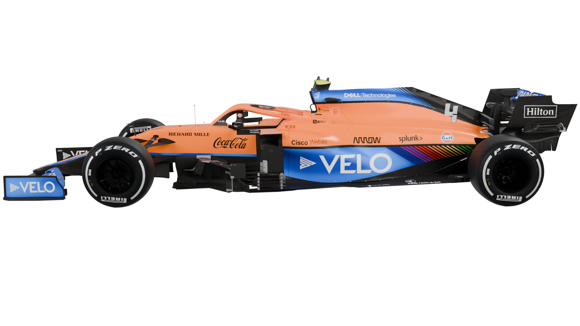 F1 2021 McLaren MCL35M 3D model_1