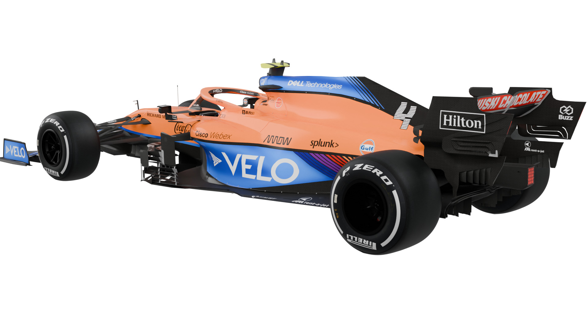 F1 2021 McLaren MCL35M 3D model_2