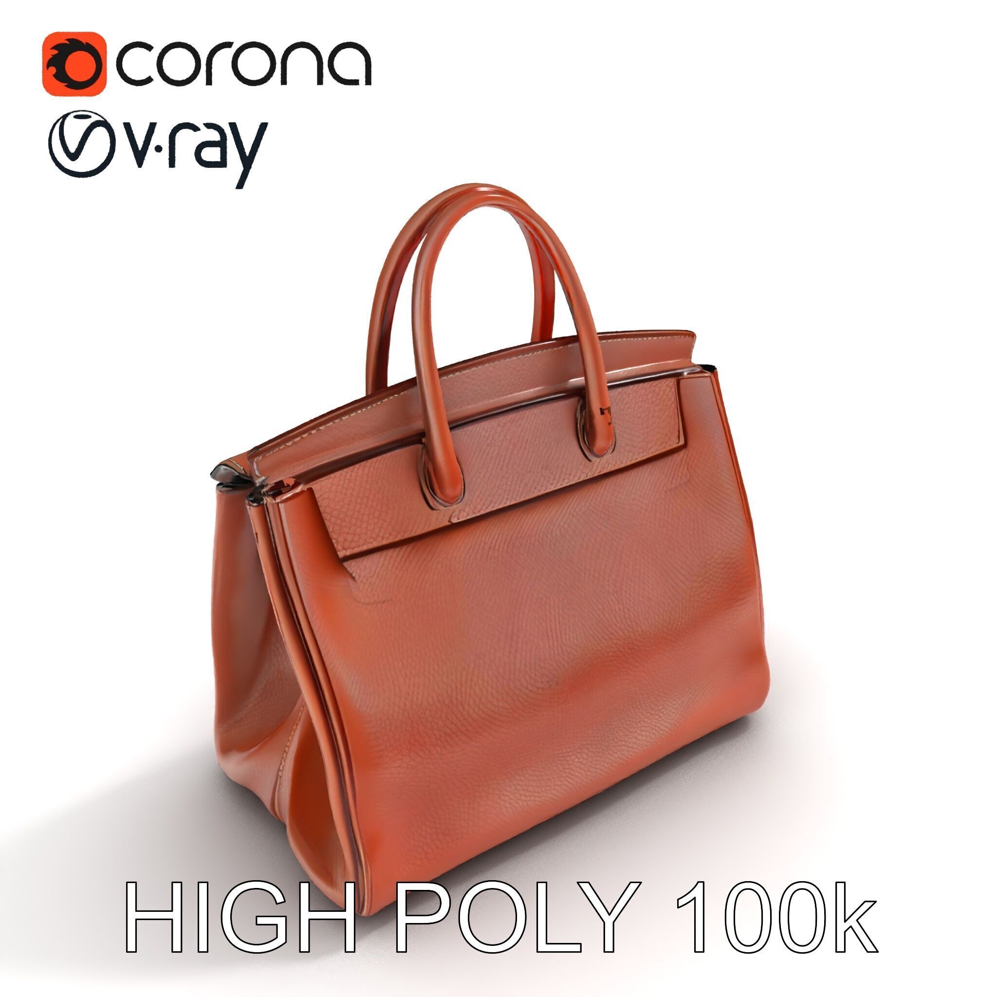 Luxury Handbag D Model Pack Low-poly 3D model_30