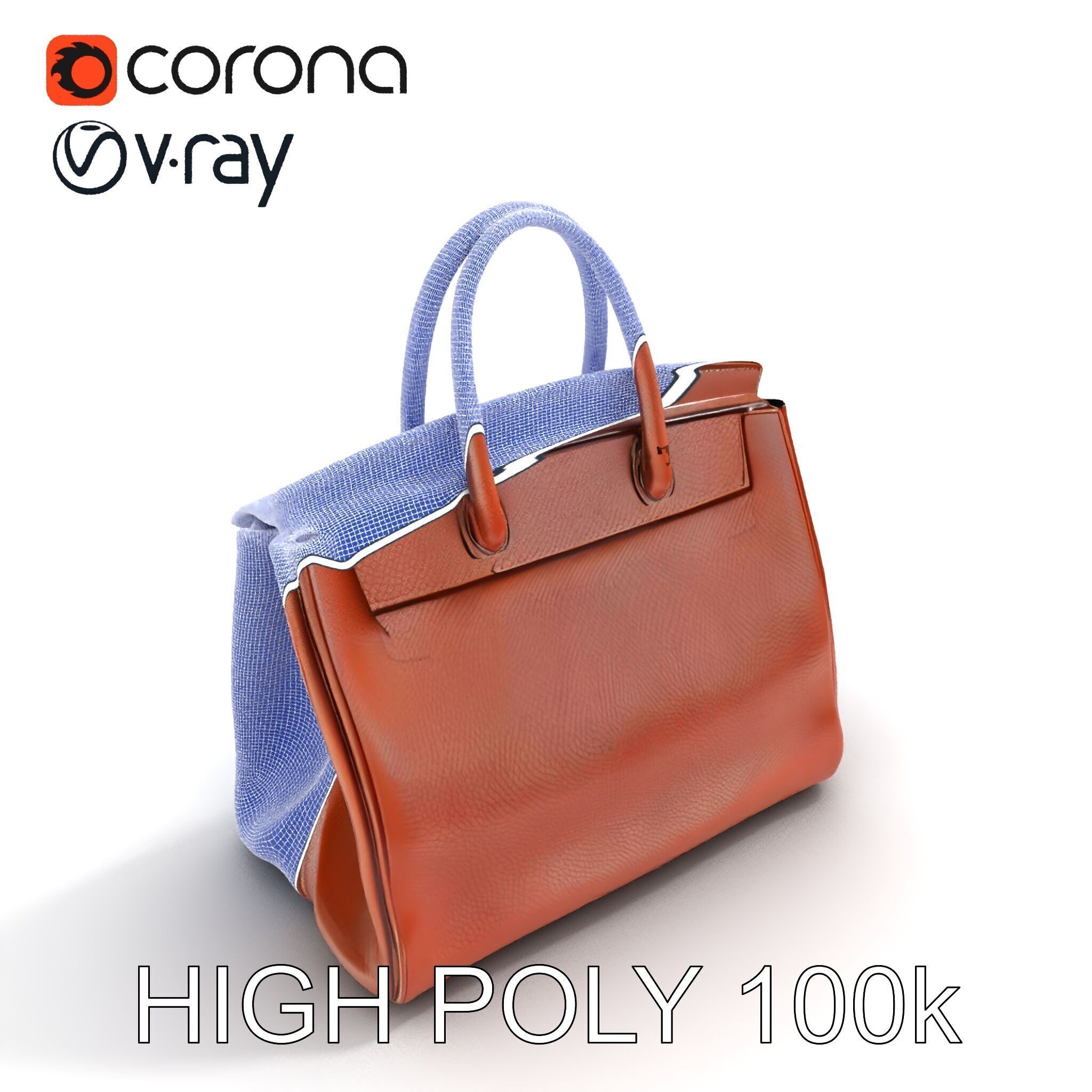 Luxury Handbag D Model Pack Low-poly 3D model_27
