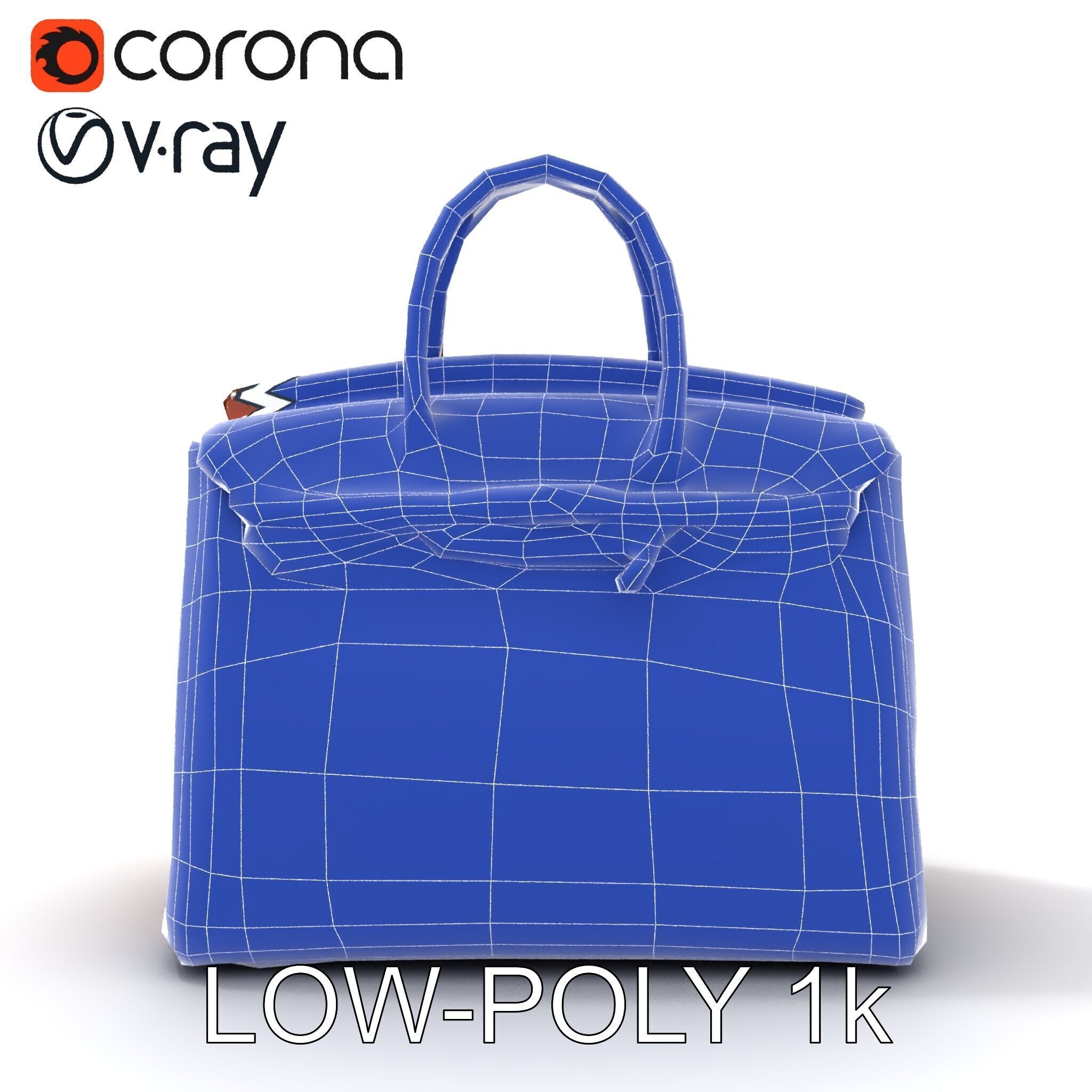 Luxury Handbag D Model Pack Low-poly 3D model_13