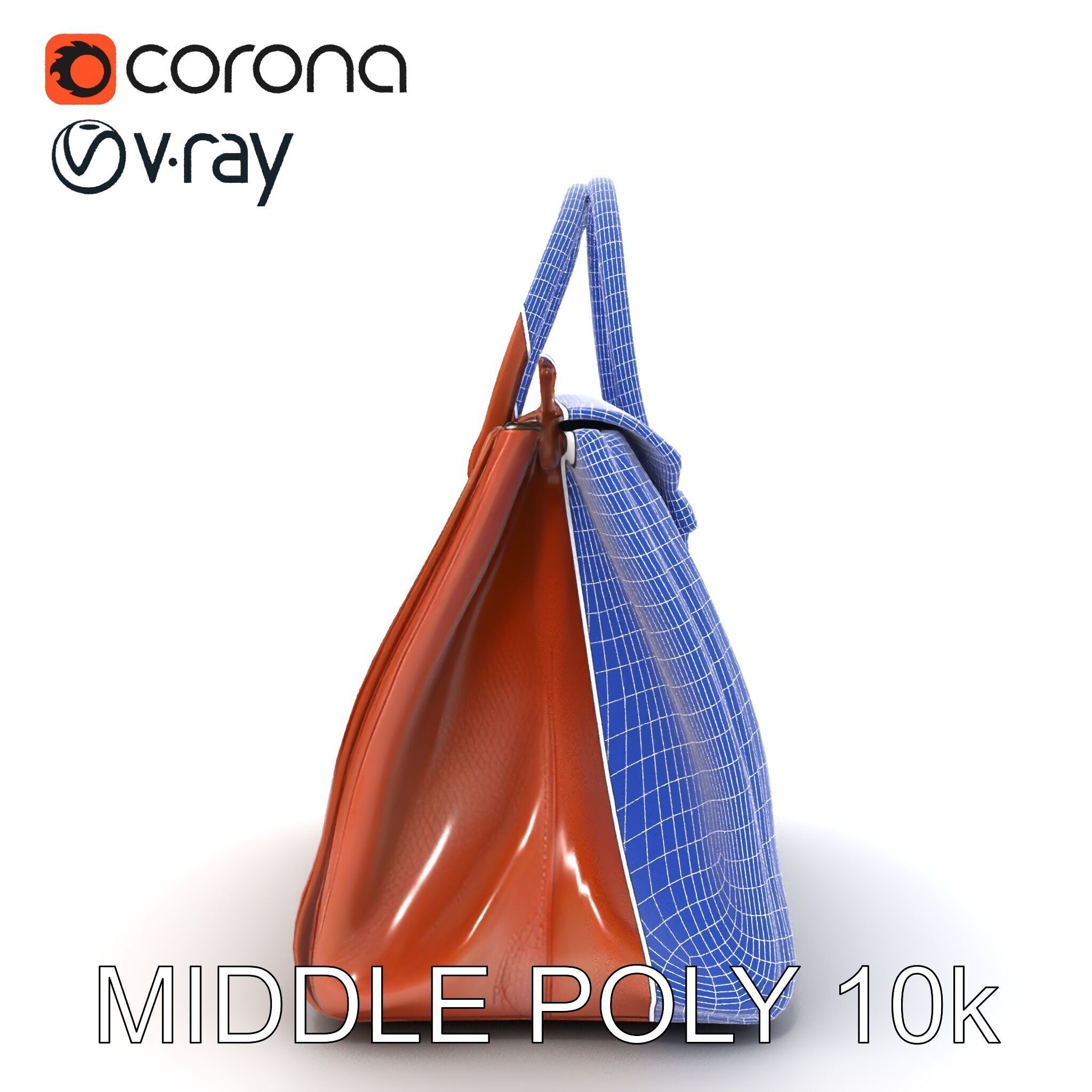Luxury Handbag D Model Pack Low-poly 3D model_6