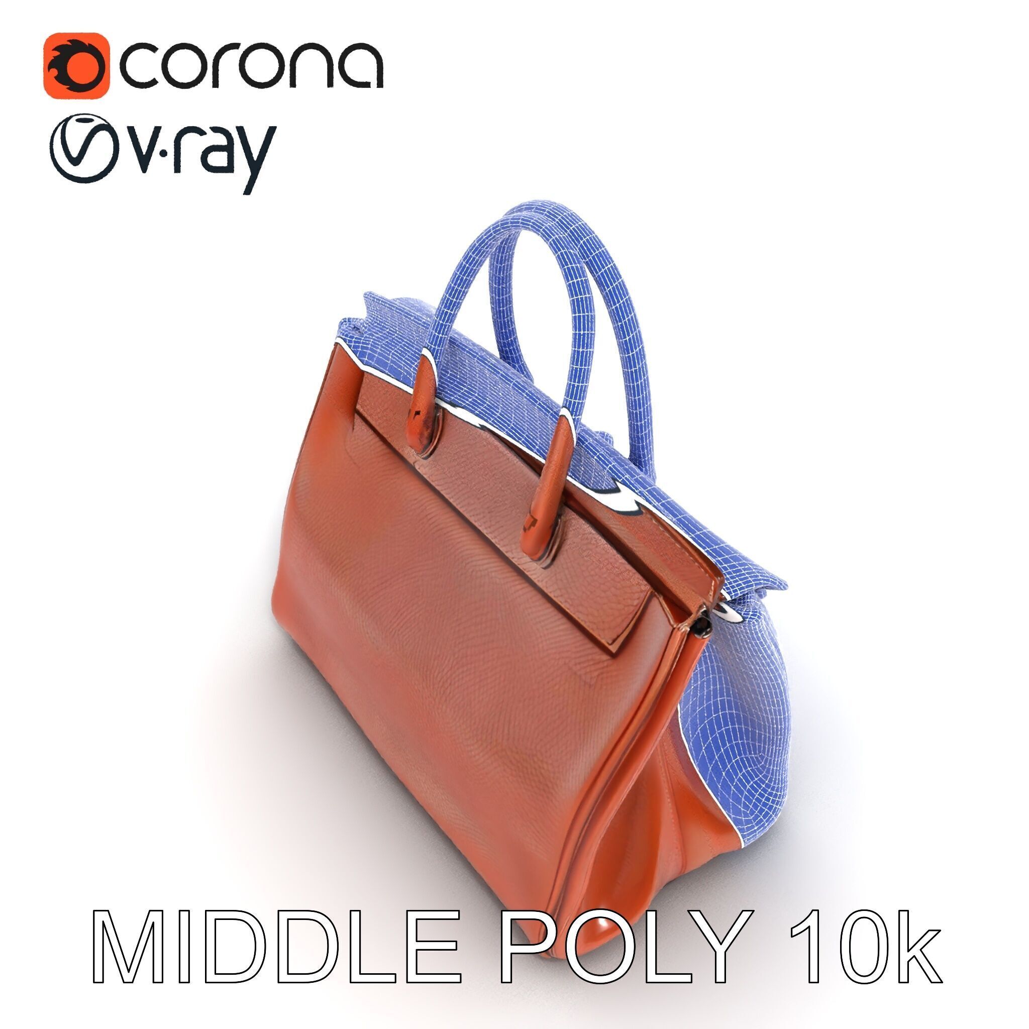 Luxury Handbag D Model Pack Low-poly 3D model_31