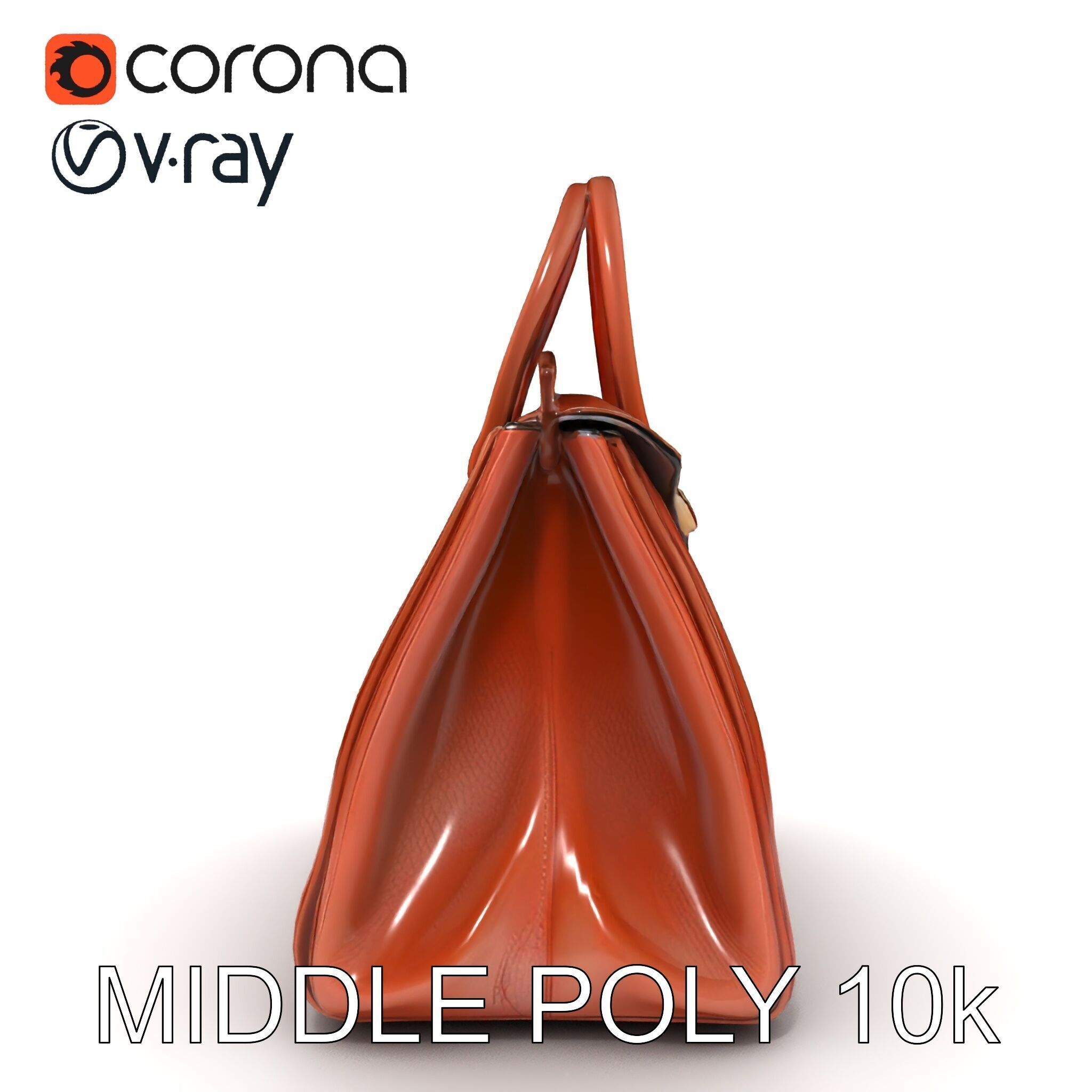 Luxury Handbag D Model Pack Low-poly 3D model_12