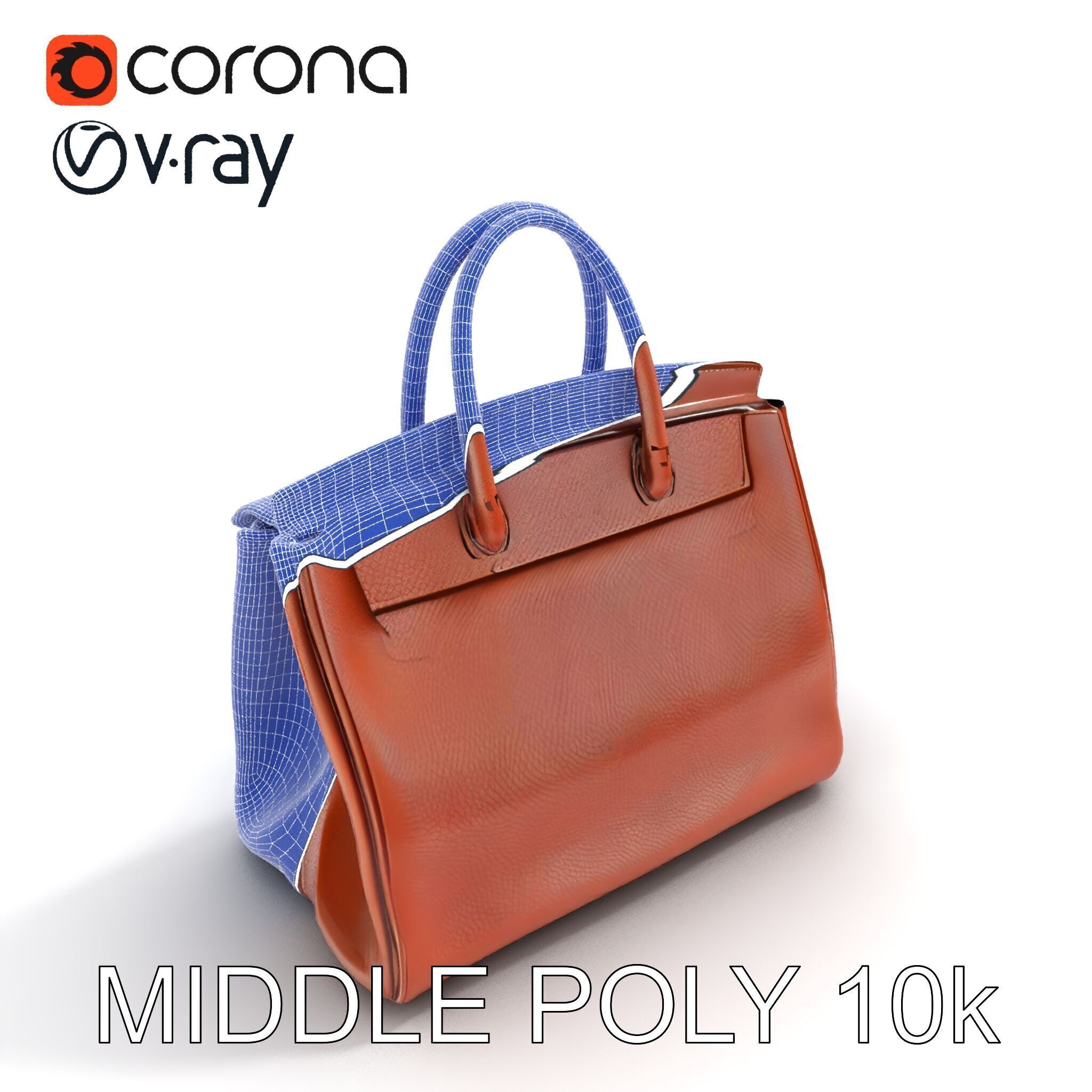 Luxury Handbag D Model Pack Low-poly 3D model_22