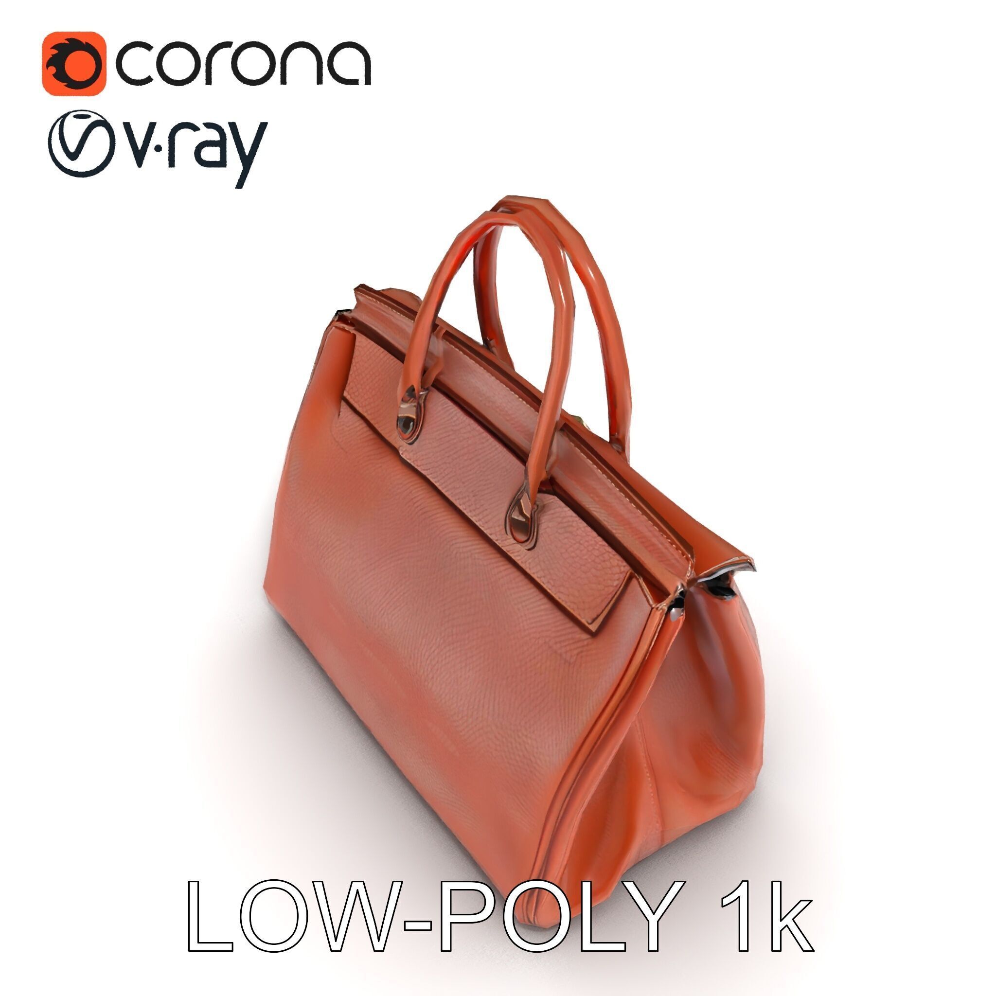 Luxury Handbag D Model Pack Low-poly 3D model_32
