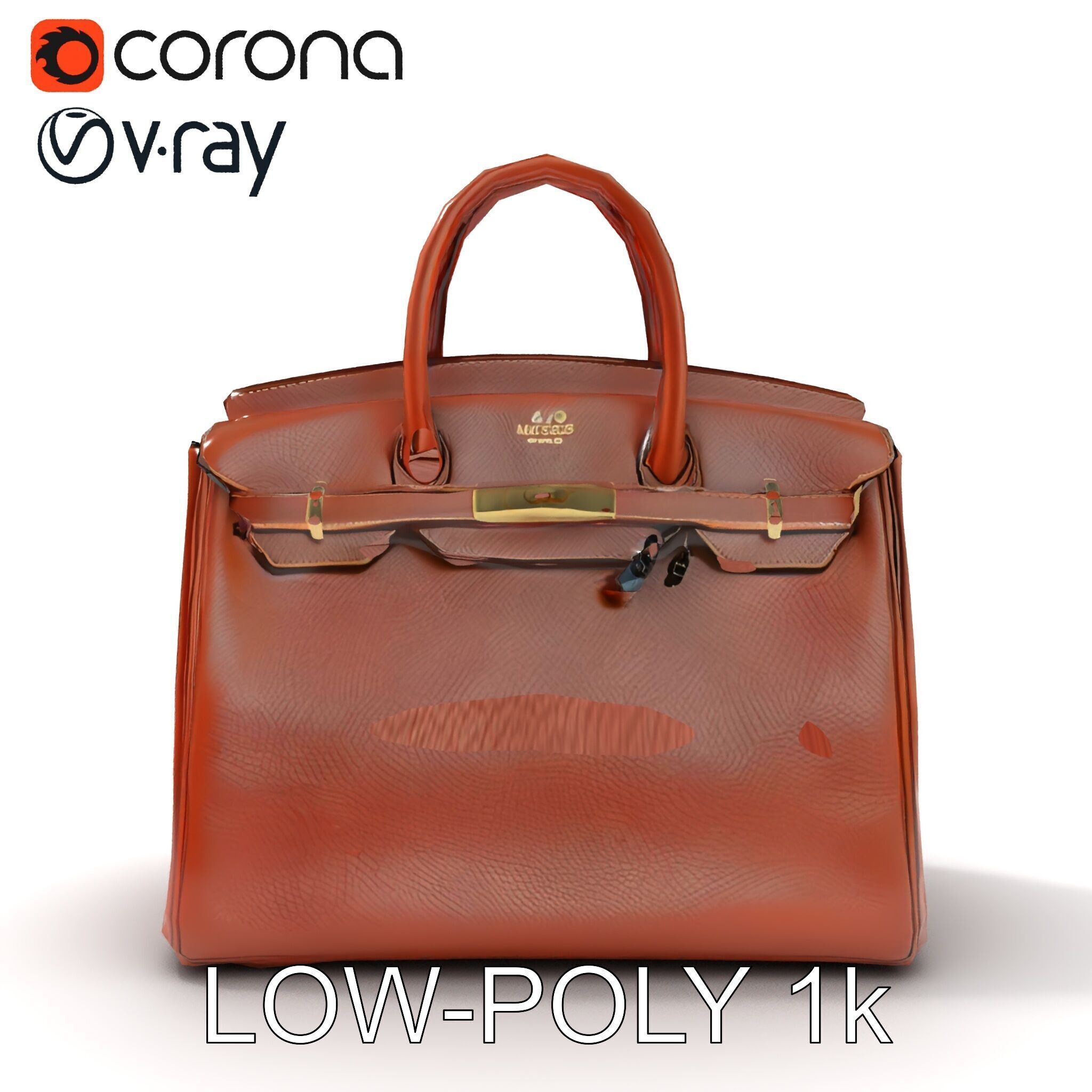 Luxury Handbag D Model Pack Low-poly 3D model_10
