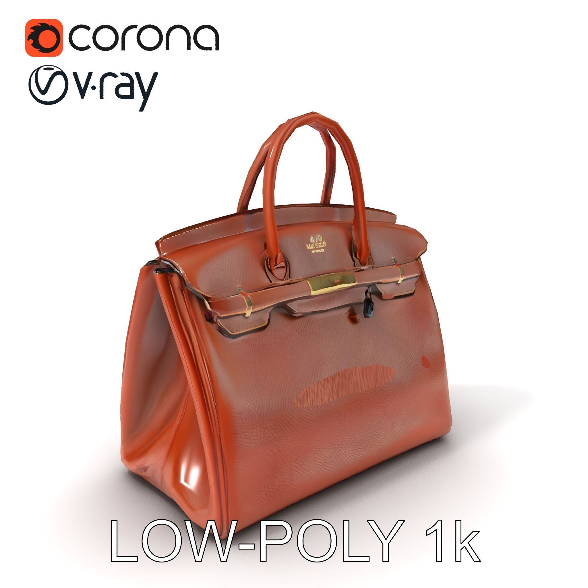 Luxury Handbag D Model Pack Low-poly 3D model_34