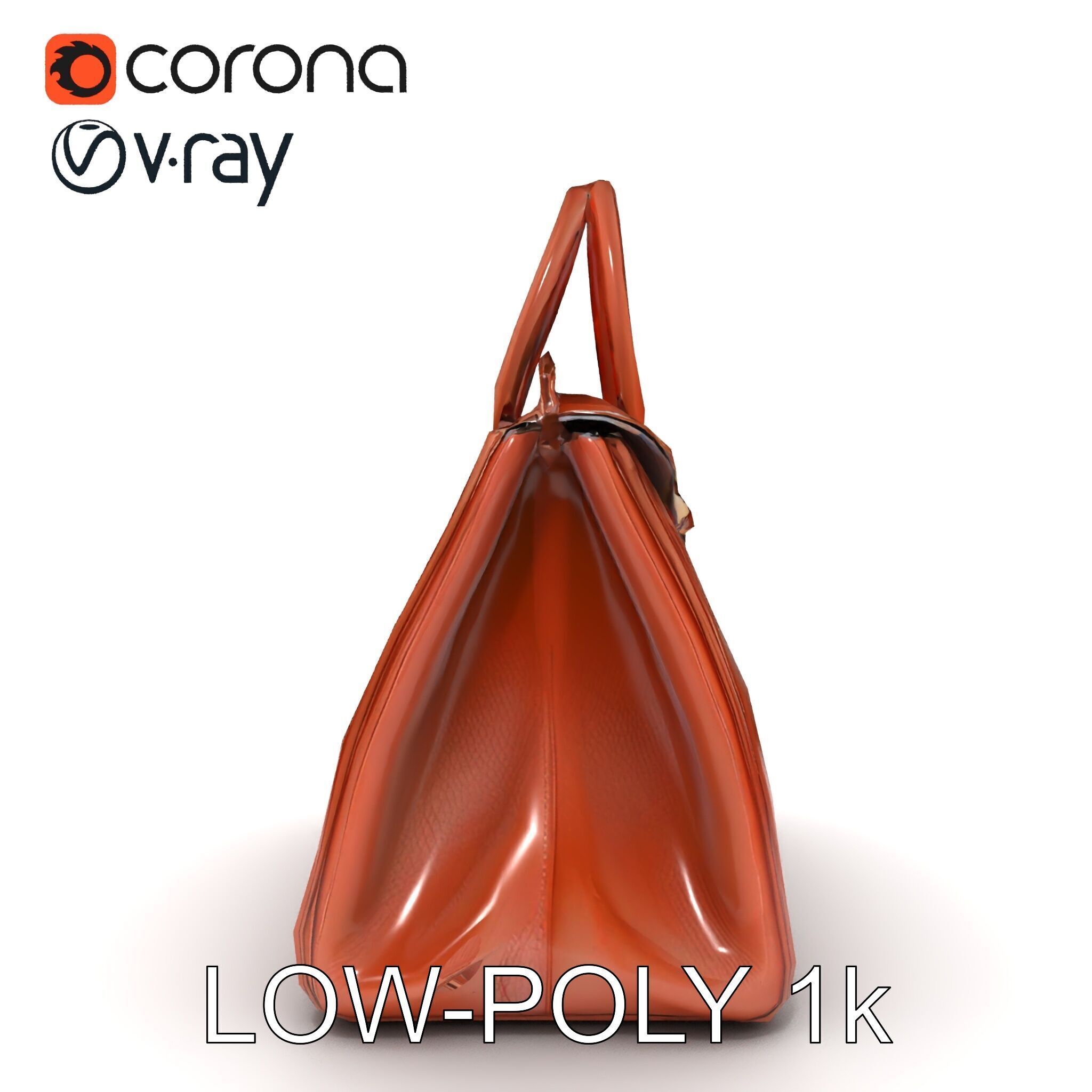 Luxury Handbag D Model Pack Low-poly 3D model_21